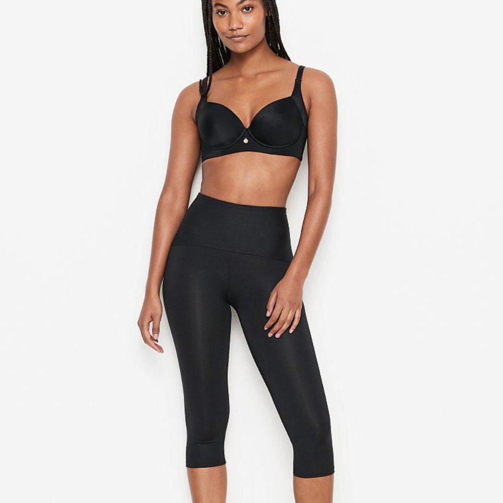 NWT Leonsia Active Move Compression Hi-Waisted Legging in Blk